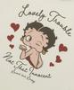 CNVS Betty Boop Sweet Sassy Tight Ringer Short Sleeve T-Shirt_Ivory