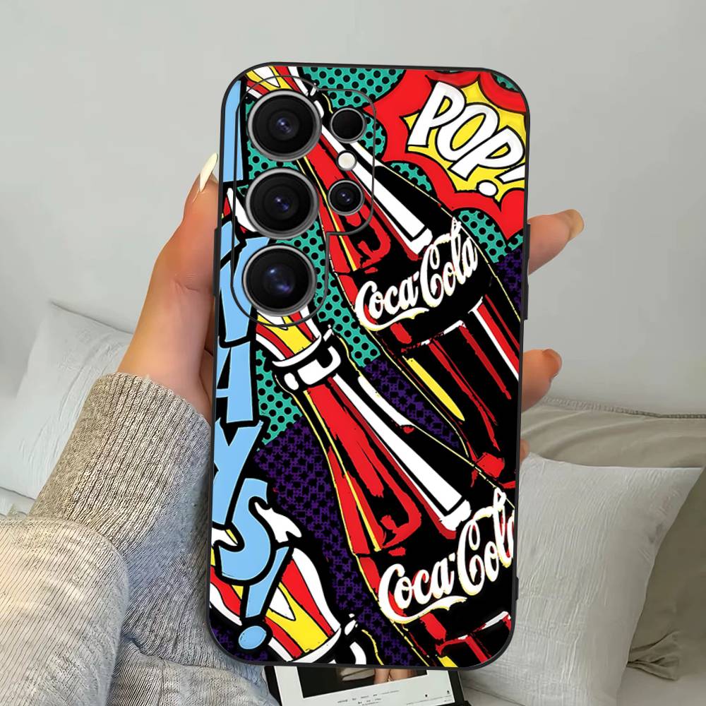 Coque de téléphone Hot C-Coca Drinks C-Cola Pour Samsung S 24 Fe 25 Ultra Plus 20 Lite 21 30 22 23 24 22 Ultra 5G Fundas