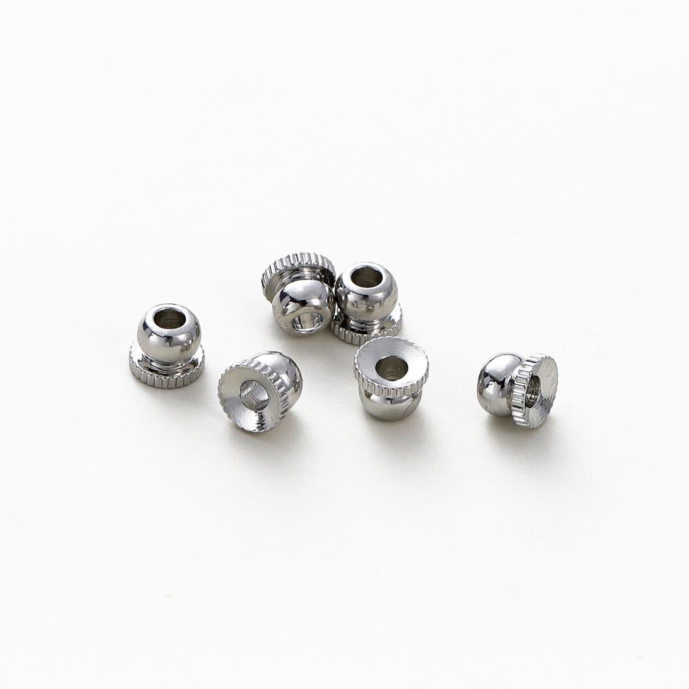 

20/50pcs 14K/18K Gold Plated Bead Caps Spacer Beads For Bracelet Separators Glossy Beads DIY Jewellery Making Supplies Wholesale 20pcs