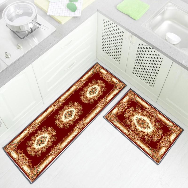 Kitchen Floor Mat Door Mat Long Strip Household Oil Proof Foot Mat Bedroom Entrance Bathroom Non Slip Mat