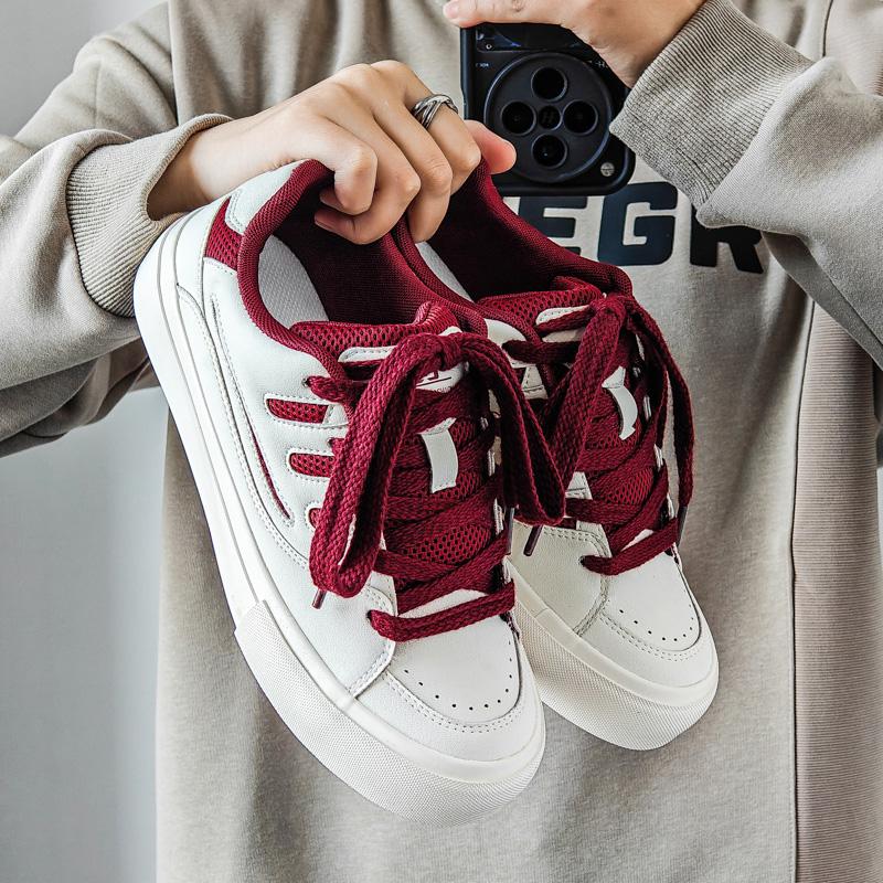 

Мужские белые кеды Новые повседневные мужские низкие модные на толстой подошве увеличивающие рост Casuales Трендовые Прочные Спортивные доска 39