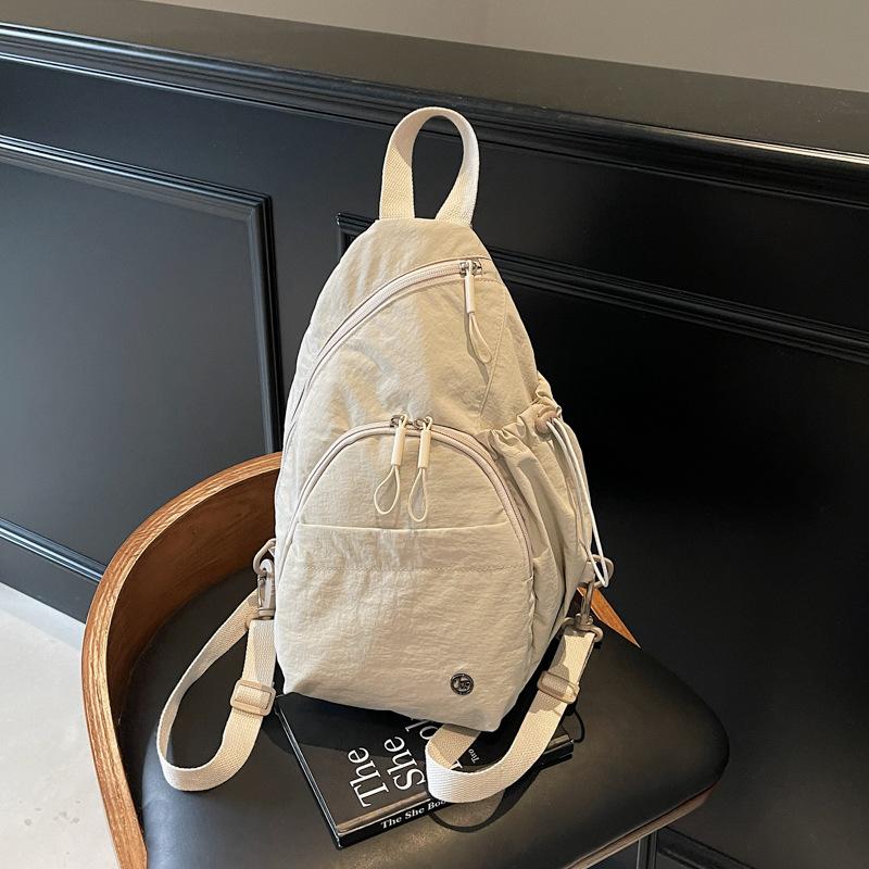 Multi-purpose backpack women's new casual versatile large-capacity backpack commuter student breast bag messenger bag