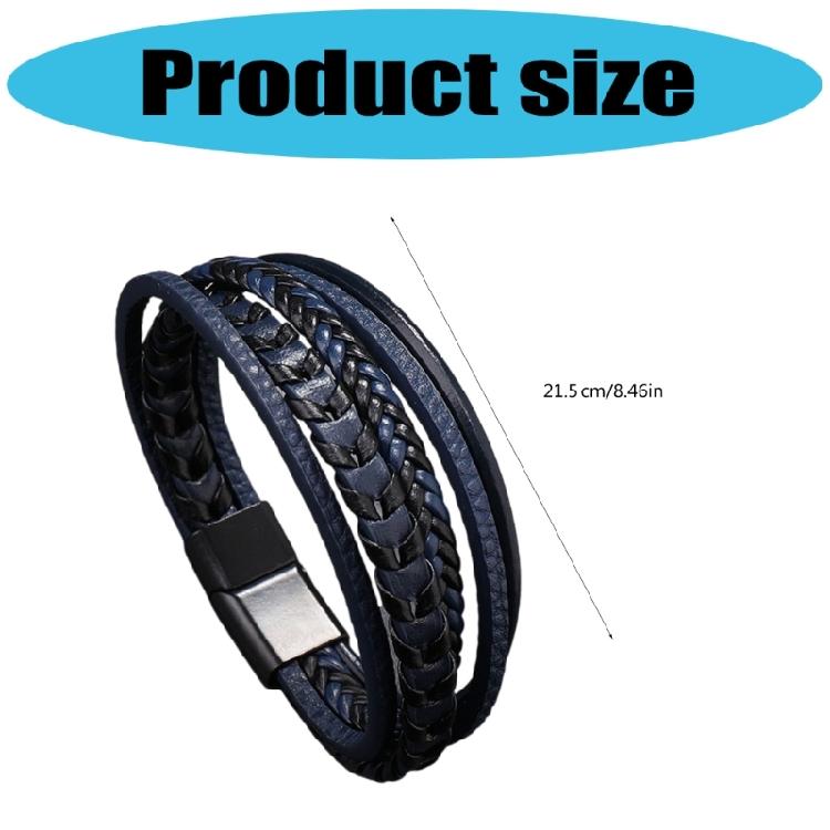 Vintage Handgefertigtes Leder Einfaches Armband Mehrlagiges Armband Lederband Handgelenkschmuck Geschenk für Modebegeisterte