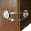5pcs Baby Transparent Safety Locks Anti-opening Cabinet Open Glass Cabinet Safety Lock Anti-clip Hand Door Lock Fixing Clips