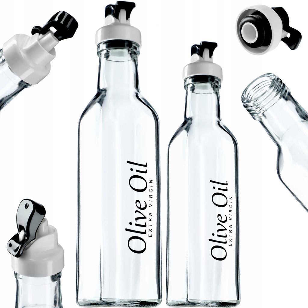 KADAX Butelka Na Oliwę Dozownik 0,5 + 0,25L Zestaw