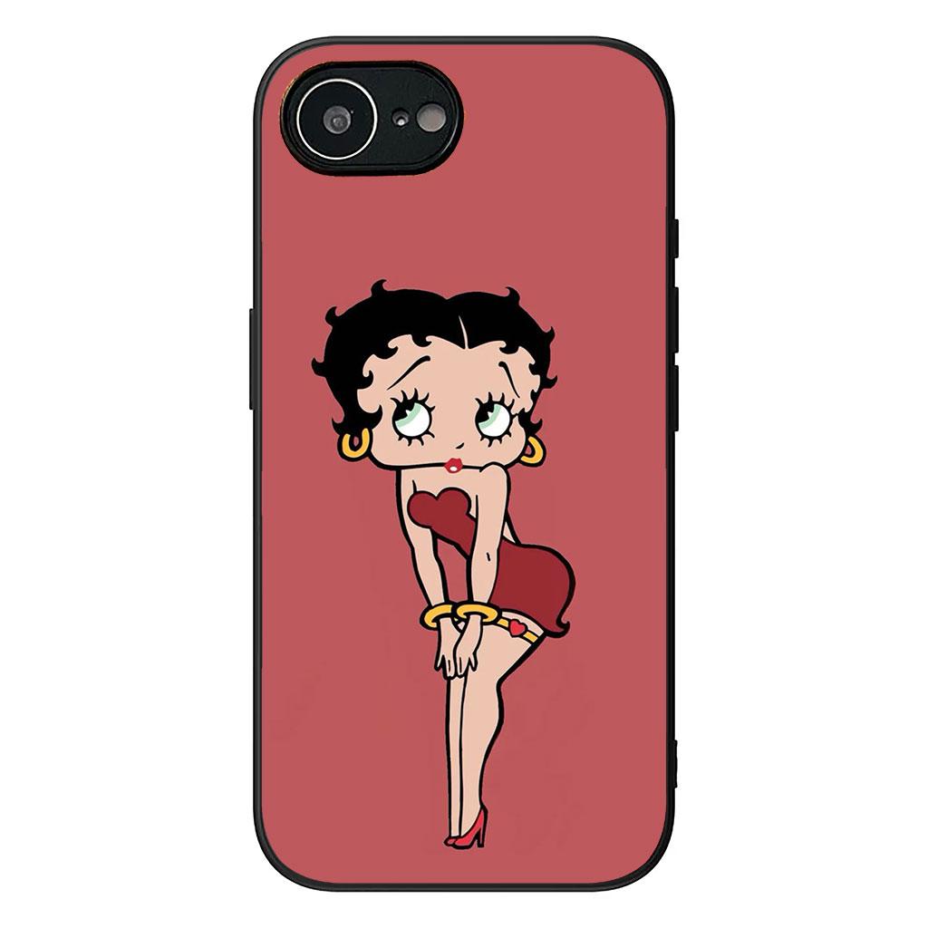 

Cover for Apple iPhone 16 15 14 Plus 13 12 Mini 17 Pro Max + ProMax 16E Air 16+ 15+ Phone Case Poster B-Bettys Anime B-Boops iPhone 13 Pro