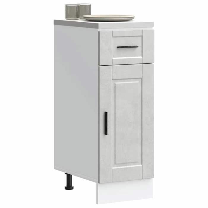 VidaXL Kitchen Cabinet Porto Concrete Grey Engineered Wood 853941