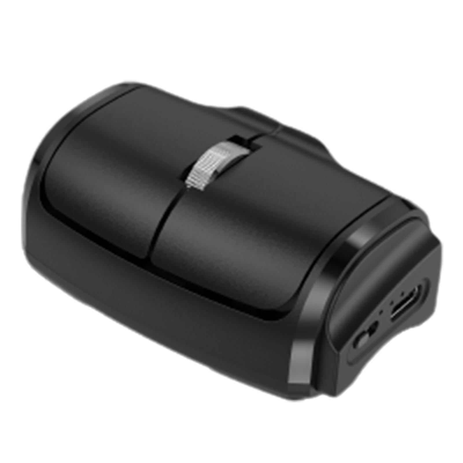 

Беспроводная мышь — компактная и портативная кольцевая мышь с двухрежимными мышами 2,4G+BT, совместимая с чёрный