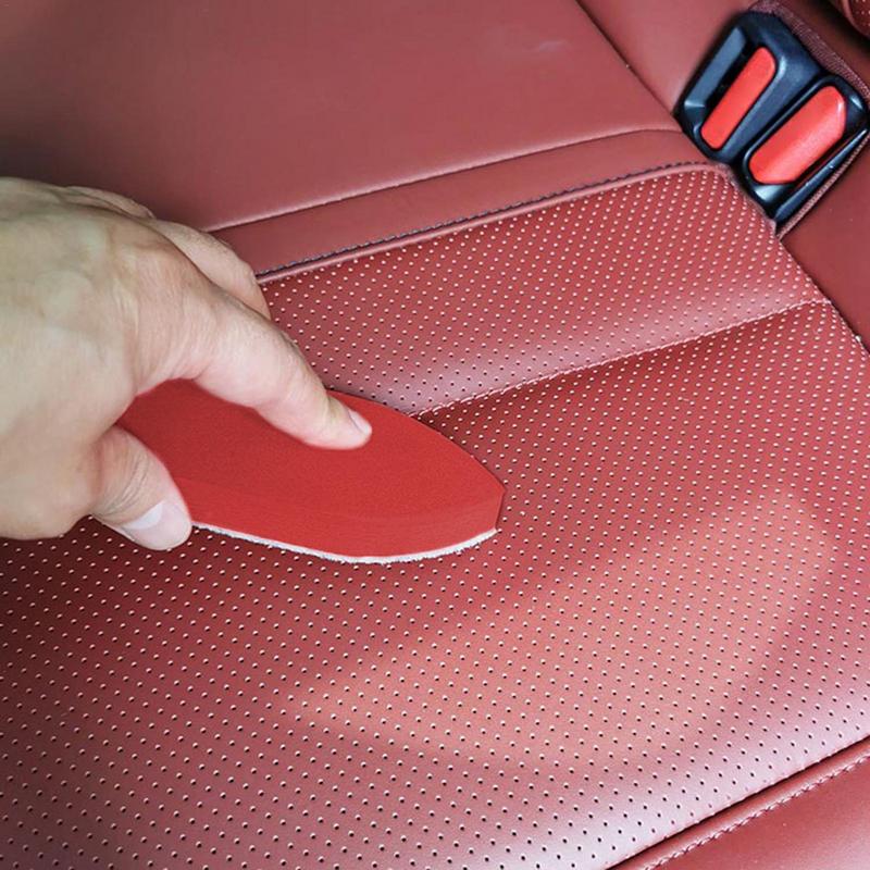 Car Wash Sponge Car Interior Wax Scrubbing Sponge Soft Car Cleaning Supplies EVA Two-layer Design Nano Fiber Material Sponge For