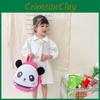 Trendy Korean Style Kids Backpack With Cute Panda Pattern And Colorful Design Options