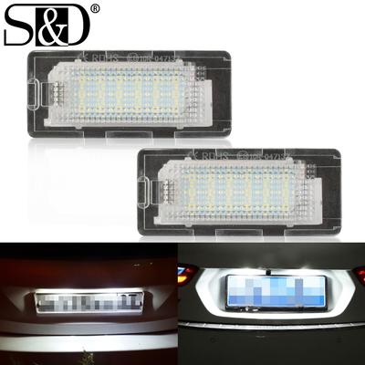 2Pcs LED Car License Plate Light For VW Golf VI Plus Jetta VI Passat 3C B6 B7 Polo 6R Touran 1T Number Plate Lamps CanBus Error Free