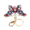 Butterfly Keychain Crystal Rhinestones Zinc Alloy Chain Sparkling Butterfly Keyring for Key Car Purse Handbag Colorful