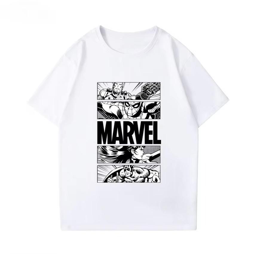 

Marvel Avengers Super Heroes Joint Summer Comfort Short Sleeve Sports Casual Popular Short Sleeve Half Sleeve T-Shirt Trend Top S