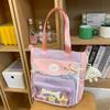 School bag cute dopamine messenger junior high school student girl high value handbag carrying book large capacity make-up class girl