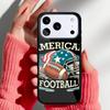 American Football Sport Phone Case for iPhone 17 16 15 14 13 Pro Max Back Cover for 12 11 Pro Coque