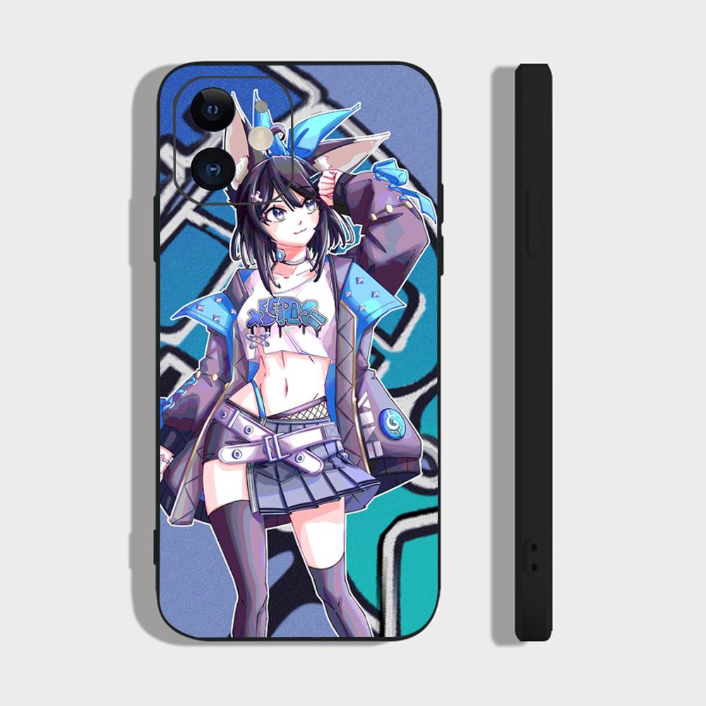 

Eeiris Z-zuro Vtuber Anime Phone Case For IPhone 17 Air 16 15 14 13 Pro Max 11 12 Black Silicone Cover IPHONE 13MINI
