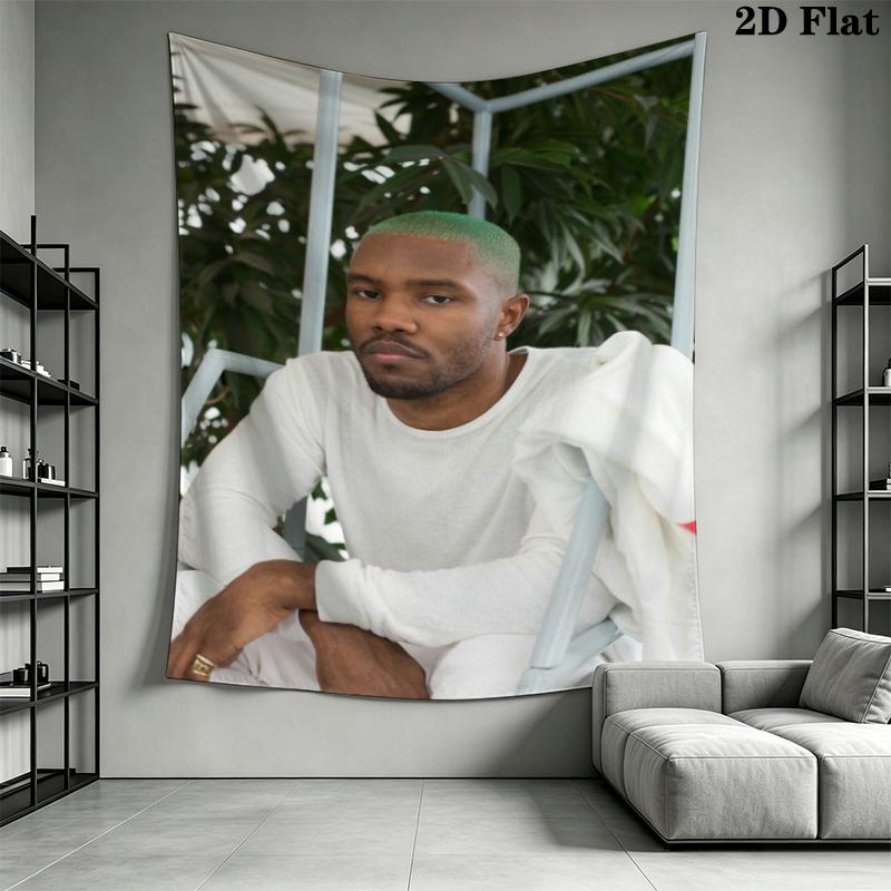 Frank Ocean Wandteppich Ästhetischer Wandbehang Bedruckte Stoffdecke Dekorative Wandteppiche für Schlafzimmer Wohnzimmer Heimdekoration