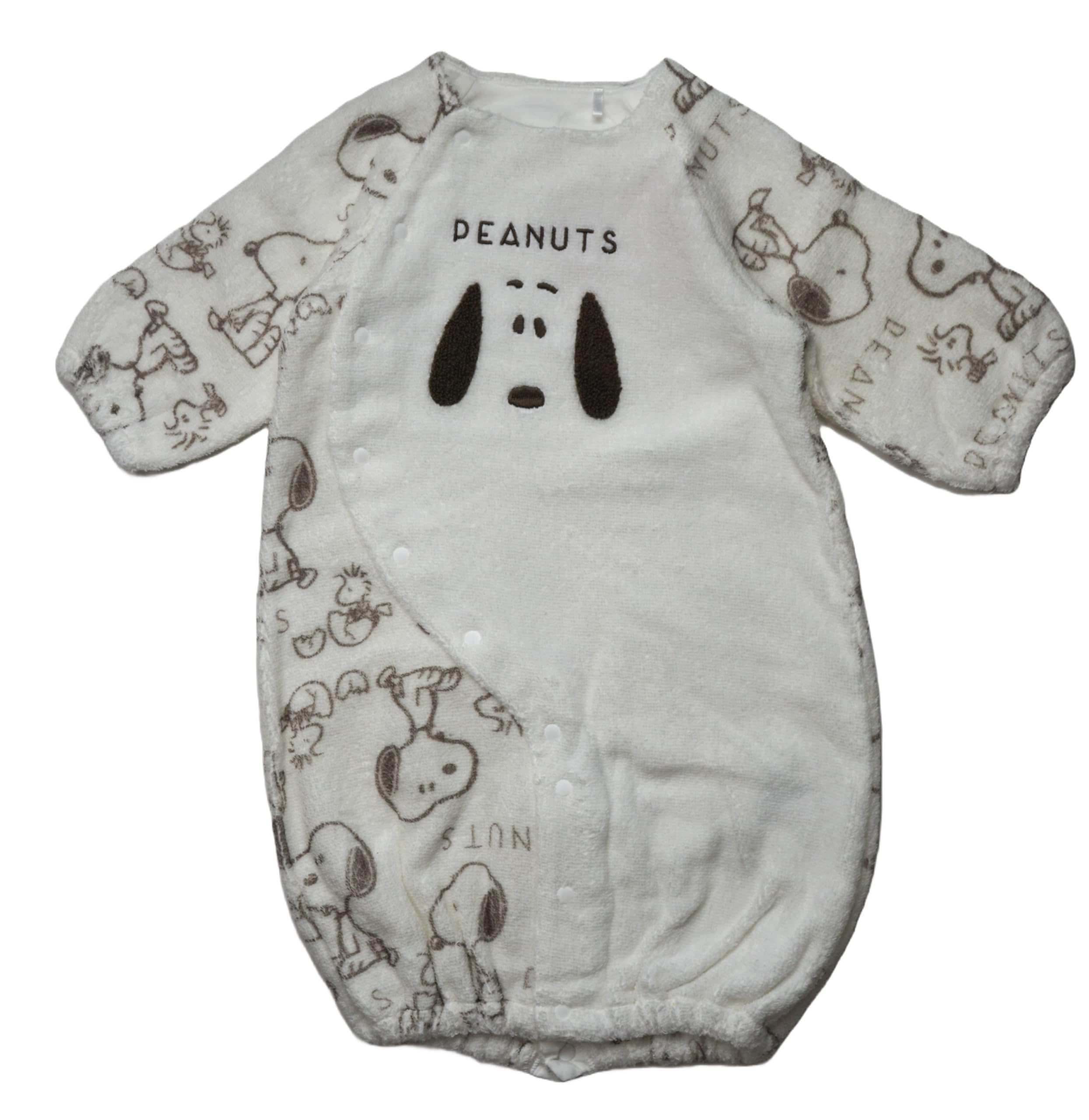 

Newborn All Snoopy Newborn All Open Front Gauze Pile Dress Coverall Baby Clothes Switchable [Takihyo] Two-Way Two-way 50-70