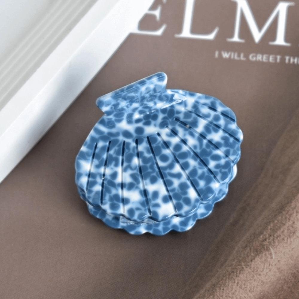 Headwear Shell Shape Hair Clips Acetate Material Colorful Barrettes Small Size Hair Claws Korean Style