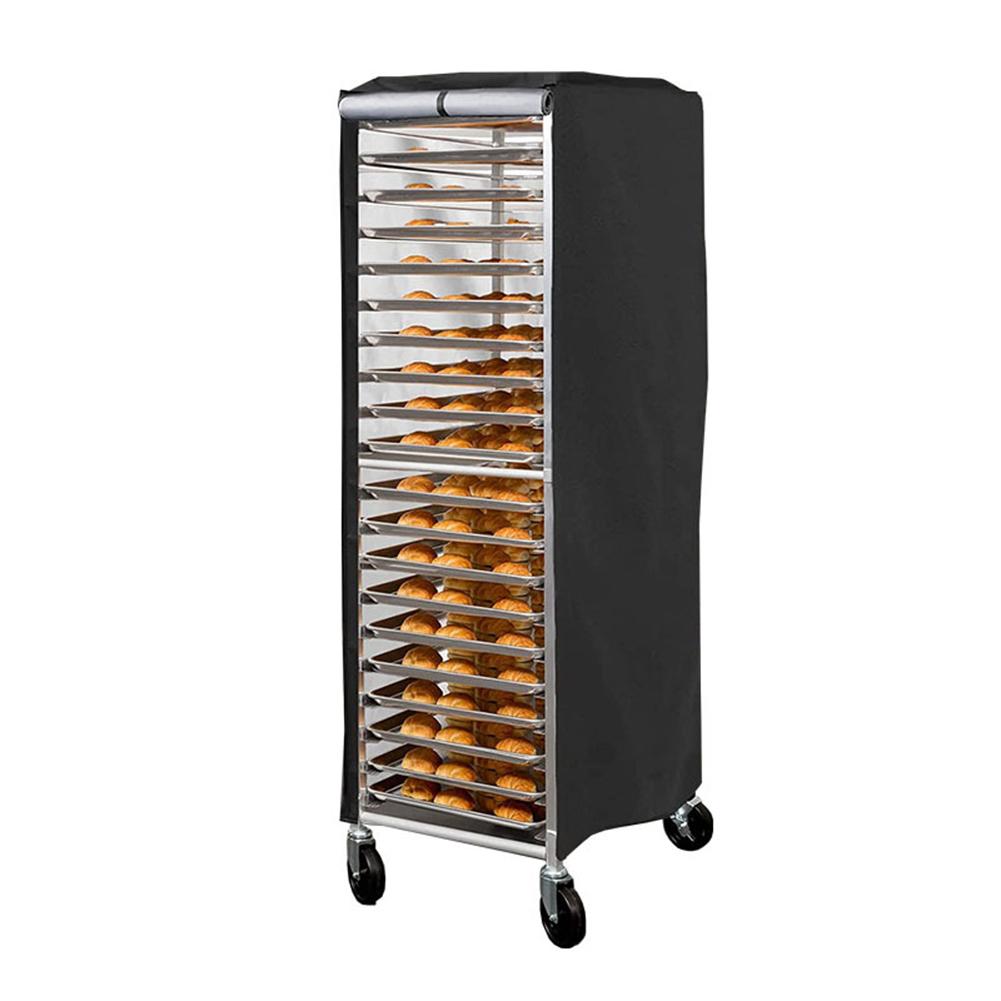 420D coated bread rack dust cover with ventilation window zipper seal for moisture protection in bakery environments China Mainland 8490₽