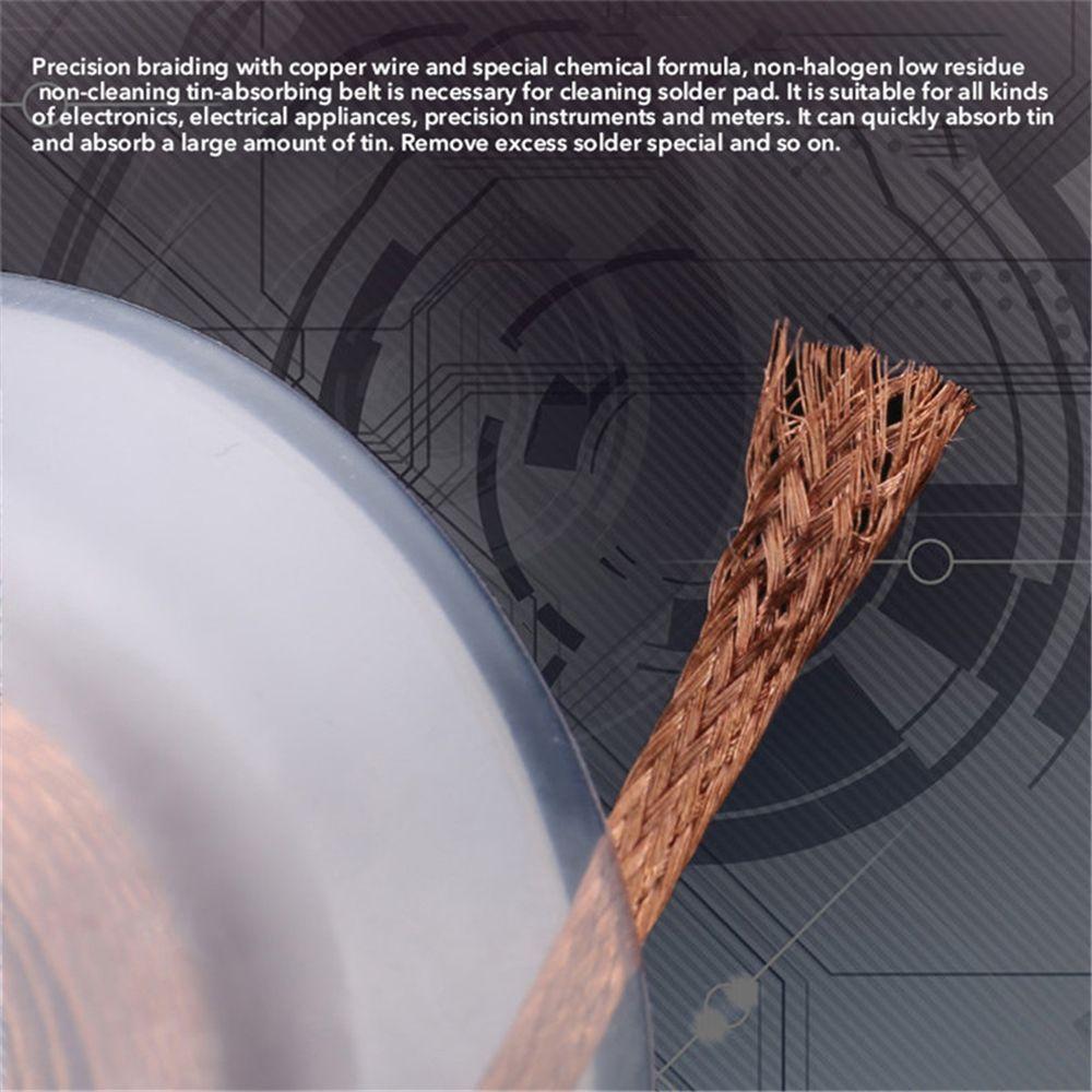 Desoldering Braid Tape Copper Solder Wire Soldering Wick Tin Solder Removal Braid Welding Wire Repair Tool