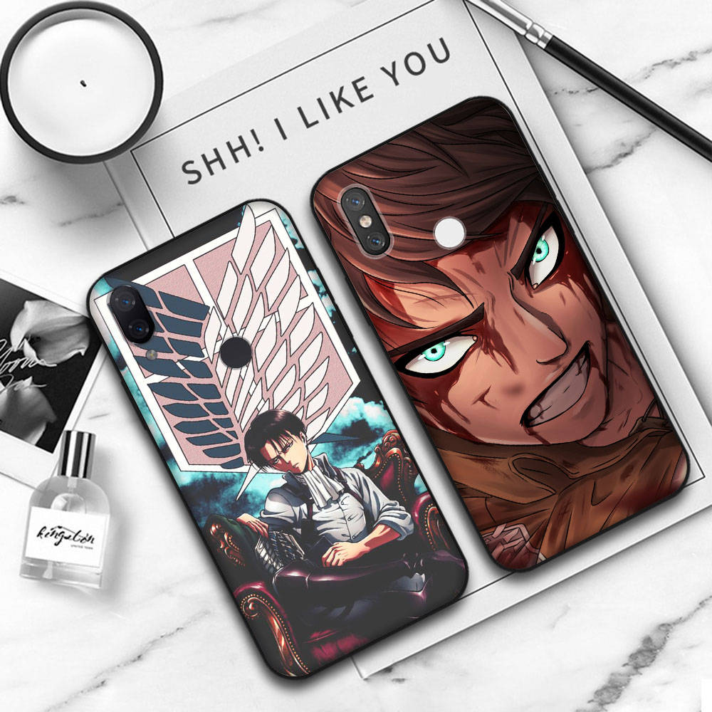JW87 Attack on Titan Black Soft Case for OPPO Reno 8 6 5 4 Pro Plus Find X3 A17 A3 A31 A38 A40 A53 A54 A55 A74 A76 A78 A77 A80 A94 A95 A96 Lite