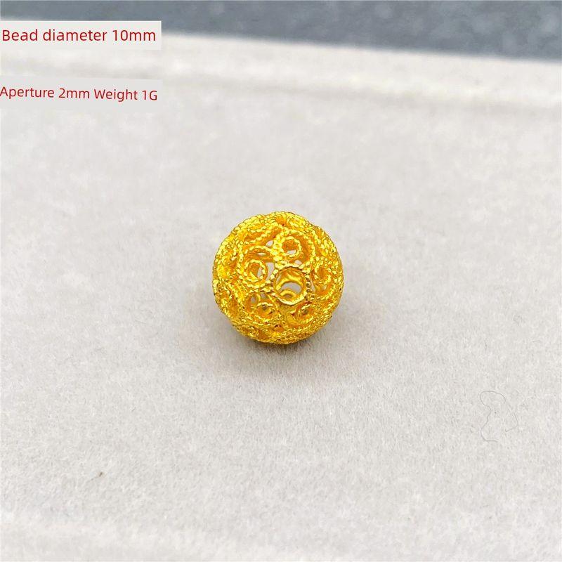 

DIY Cross-through Vietnam Placer Gold Lucky Beads No Color Fading Filament beads