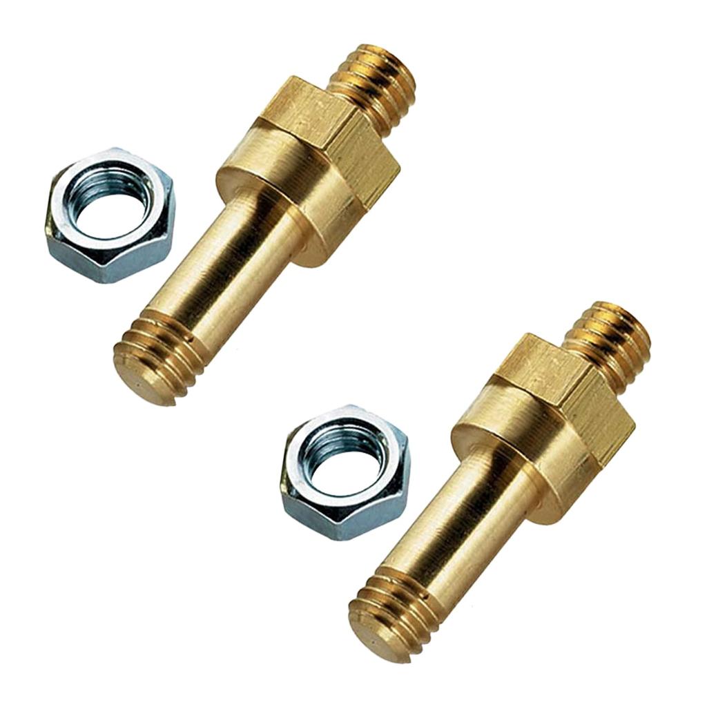 EsiFare Brass Long Stud Side Post Terminal Pack of Standard Side Post Extender Studs for Side Terminal Battery Terminal Bolts for Side Mounting