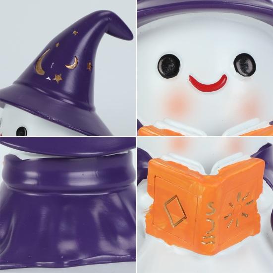 1/2Pcs Enchanting Wizard Ghost Night Light Halloween Reading Book Ghost LED Lamp Home Bedroom Kids Room Decoration Book Lovers Gift