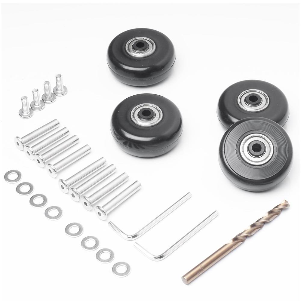 50mm Suitcase Luggage Wheels Replacement Kits, 4pcs Swivel Caster Wheels for Replacement Luggage Travel Suitcase Caster China Mainland