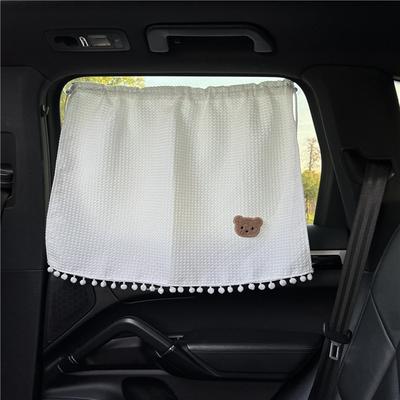 Universal-Saugnapf-Vorhang, Blumen-Sonnenschutz für Autofenster, Cartoon-Seitenfenster-Sonnenschutz, UV-Schutz für Kinder, Babys