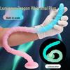 A190 Multicolor Luminous Silicone Long Anal Whip for Erotic Play
