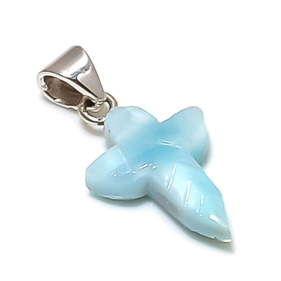 

Natural Larimar Gemstone Handmade 925 Sterling Silver Jewelry Pendant 1.10 e2s00