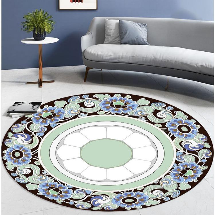 Bohemian Round Carpets for Home Living Room Decoration Bedroom Decor Carpet Sofa Area Rug Non-slip Mats