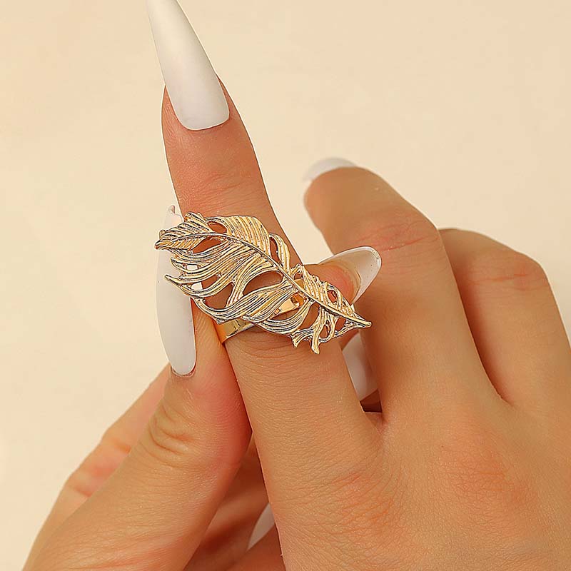 Punk Gothic Irregular Geometric Flower Rings for Men Women Hiphop Exaggerated Shiny Open Rings Fashion Party Jewelry Accessories