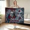 Colorado Avalanche Print Flannel Blanket High Quality Warm Comfortable Cover for All Seasons Perfect for Gifts Home Decor