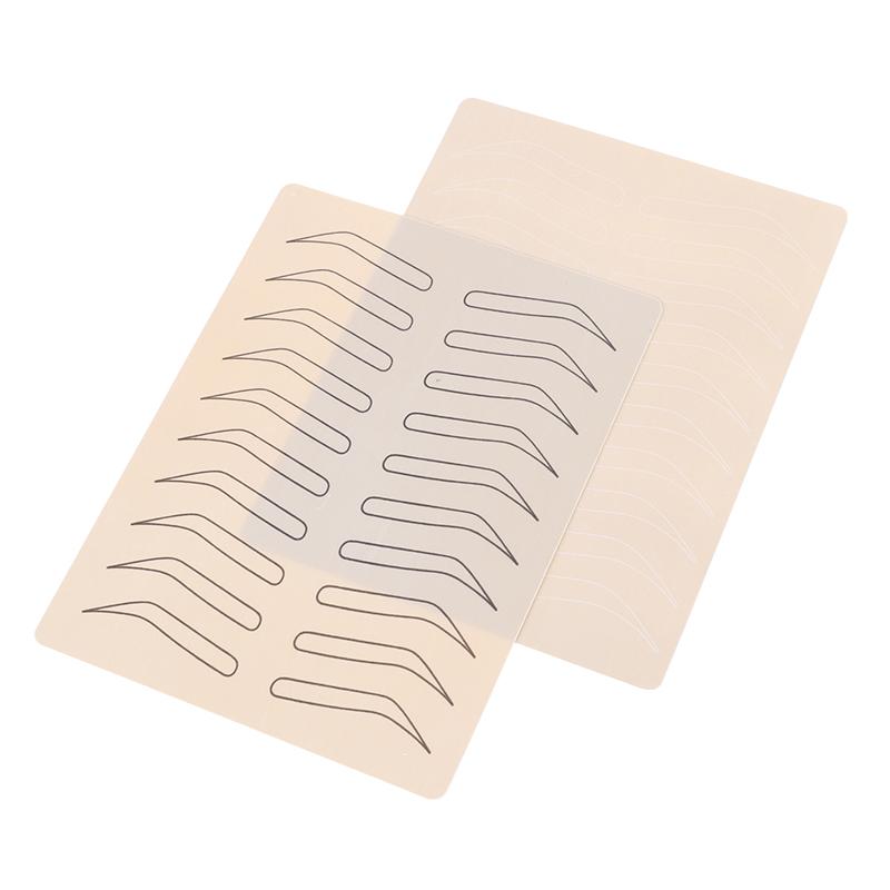 Rubber Tattoo Practice Fake Skin False Eyebrows Tattoo Training Learning 7"X6"