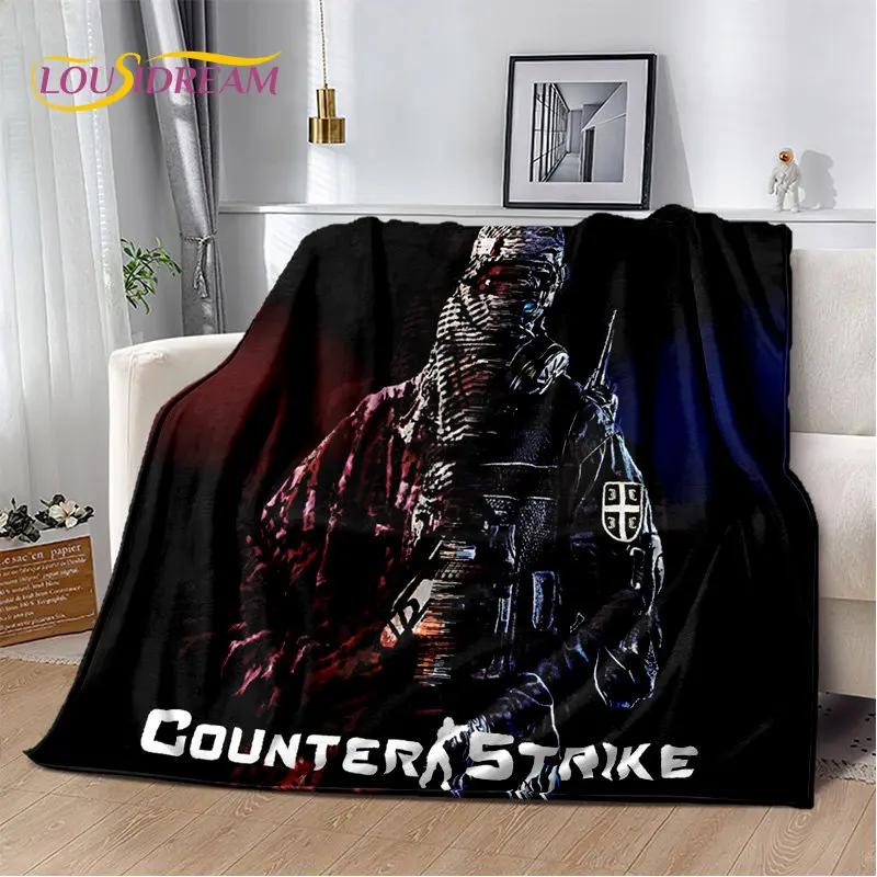 CS GO,Game Gamer,Counter Strike Soft Plush Blanket,Flannel Blanket Throw Blanket for Living Room Bedroom Bed Sofa Picnic Cover