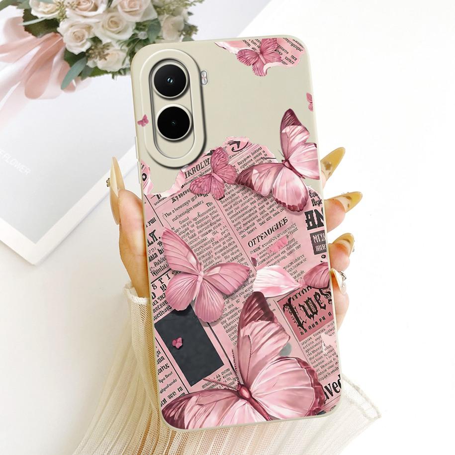 For Xiaomi Poco M7 4G Case Simple Bowknot Cartoon Cat Rabbit Soft Silicone Back Cover For Xiaomi Poco M7 Plus M7Plus PocoM7 Capa