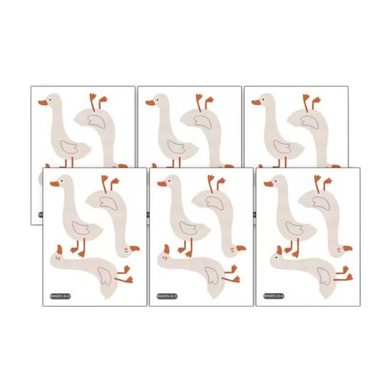 

Наклейки на стену Yousheng Silly Goose Самоклеящиеся наклейки на стену Сними и приклей Мультяшные наклейки с гусем для детской комнаты, игровой комнаты, декора детской 1 Set