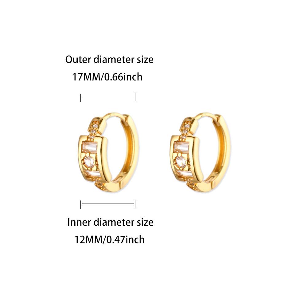 

Round Shiny Zirconia Earrings for Women Stainless Steel Gold Color Piercing Earrings 2025 New Fashion Zircon Mother s Day Gift