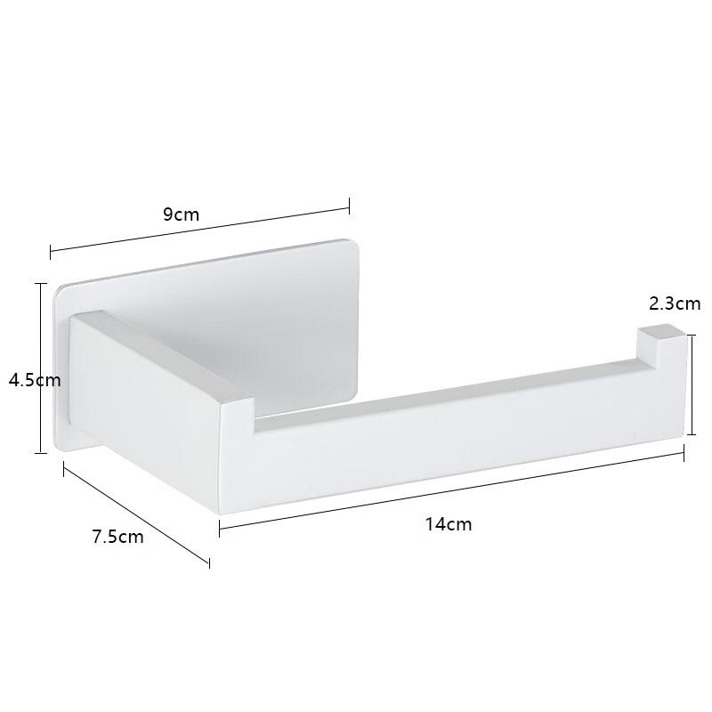 cmaos Square No-Drill Stainless Steel Toilet Paper Holder with Hook