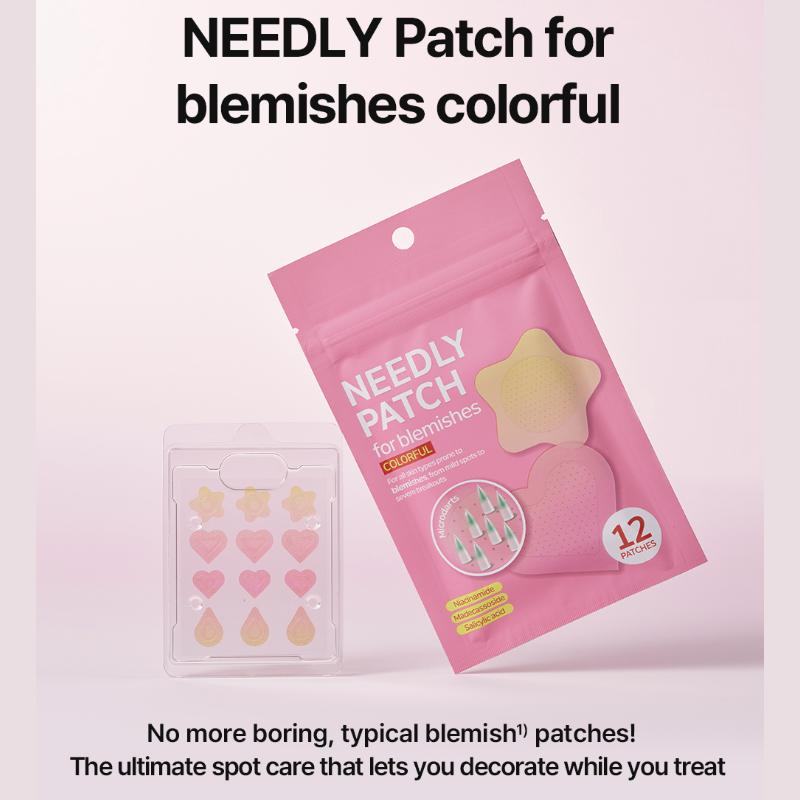 NEEDLY Patch for Blemishes Colorful (12 Patches)