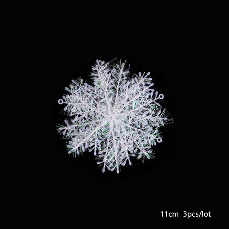 Christmas Snowflake Tree Decoration Window Ornament White Party Supplies