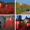 Waterproof Solar Alarm Solar-powered Portable Solar Lamps Multifunctional Animal Deterrent Security Alarm Siren