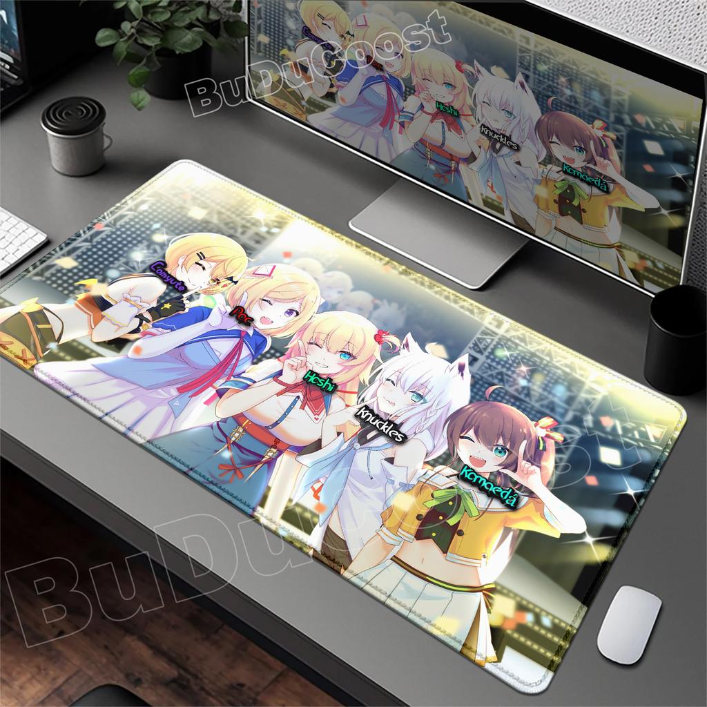 Kawaii Mouse Pad Anime Cute Girl Aki Rosenthal Gamer Computer Desk Mat Keyboard PC Gaming Accessories Mousepad Rubber Anime Girl