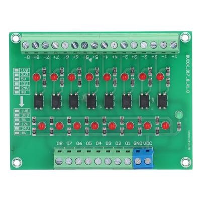 Modul Izolare Optică 24V la 5V 8 Canale Optocuplor Placă Convertor Semnal PLC