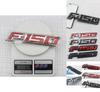 Durable Red Black 3d Raised Plastic Emblem Badge Letter For 09-14 Ford F150 Tailgate