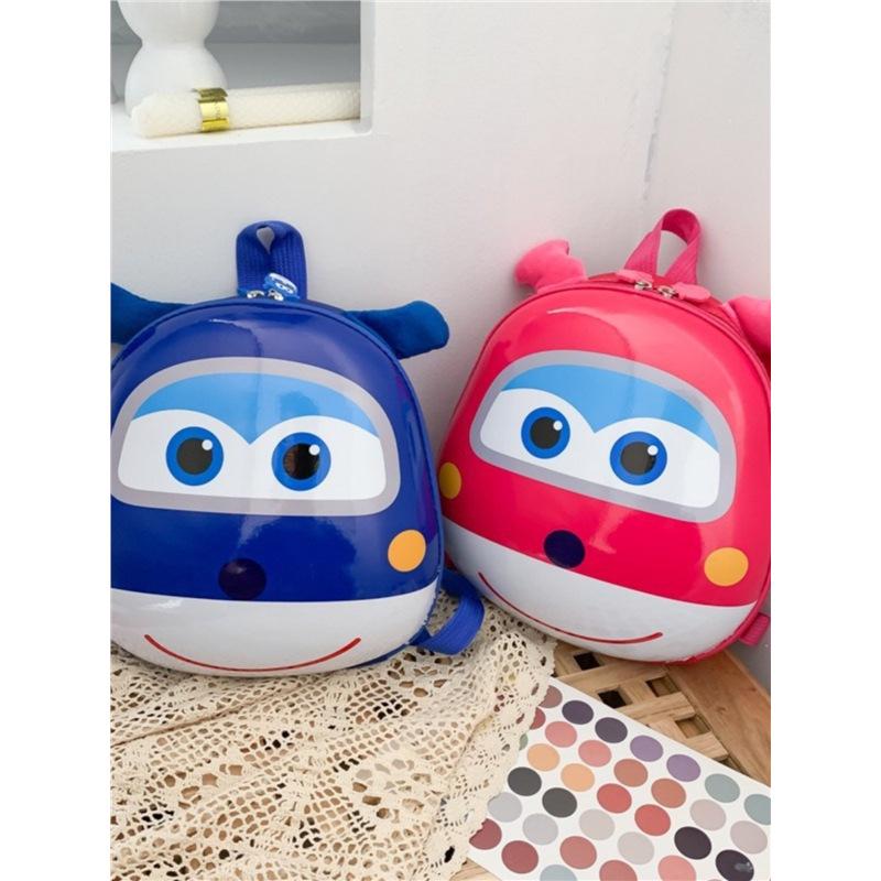 Super Wings Cartoon Animal Backpack for Kids - Cute Kindergarten Double Shoulder Bag for Boys & Girls