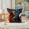 Mobile Suit Gundam Gundam F Anime Plush Pillow Cover Soft Short Plush Cushion Cover For Sofa Bedroom Home Decor Gift